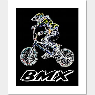 bmx racing Posters and Art